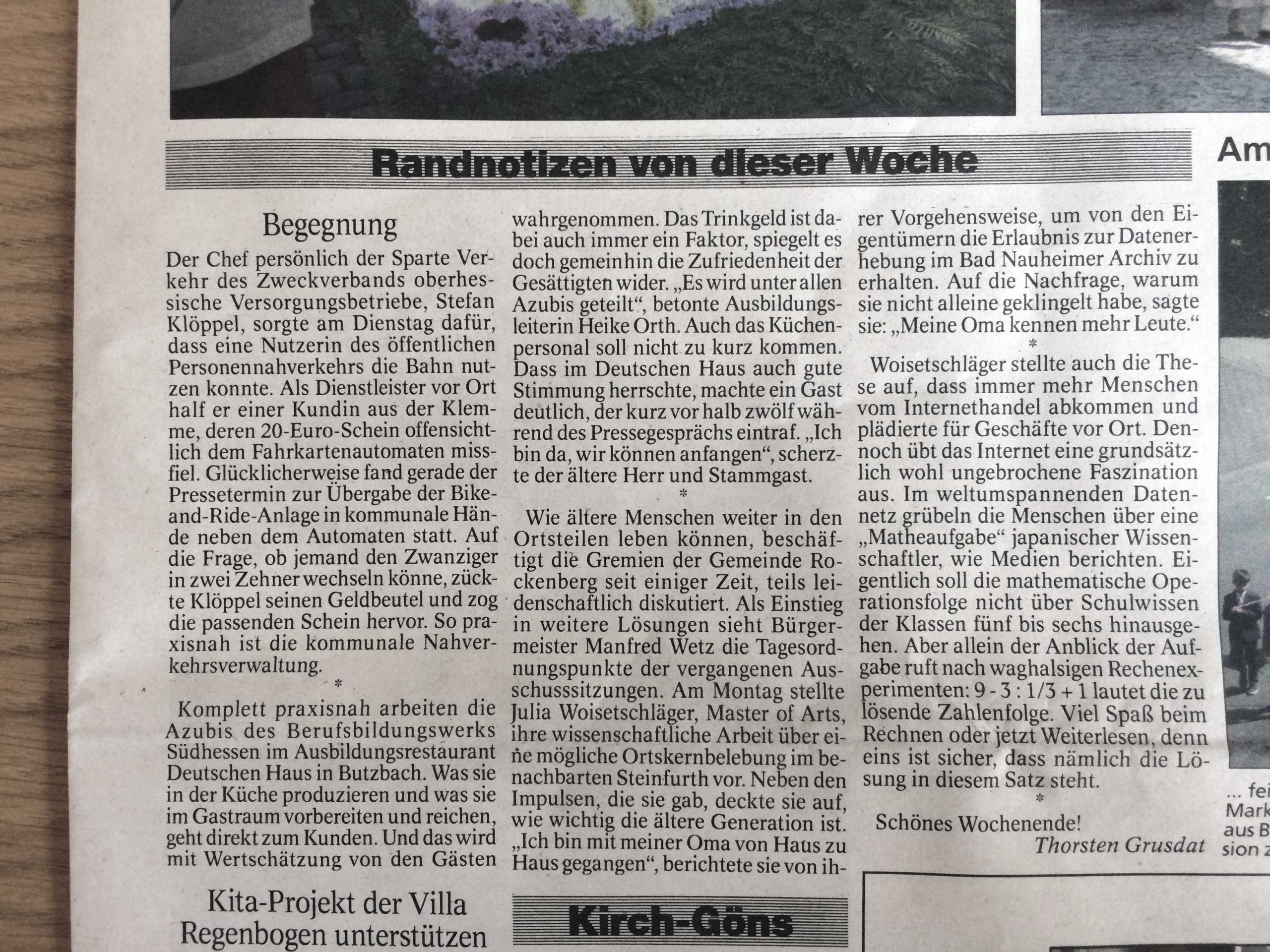 Randnotizen