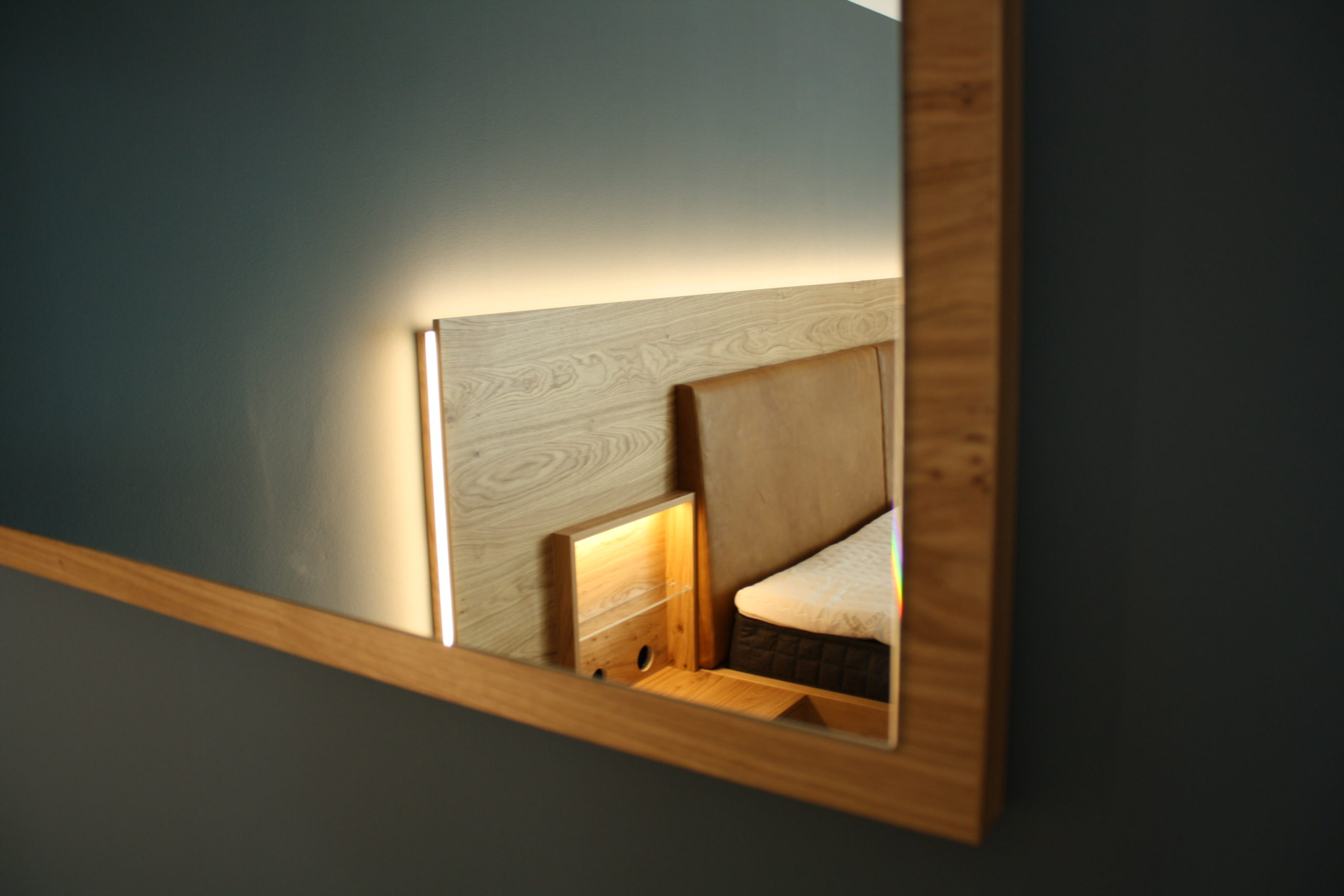 Schlafzimmer in Asteiche, Sattelleder + Woodspring – Bild 11